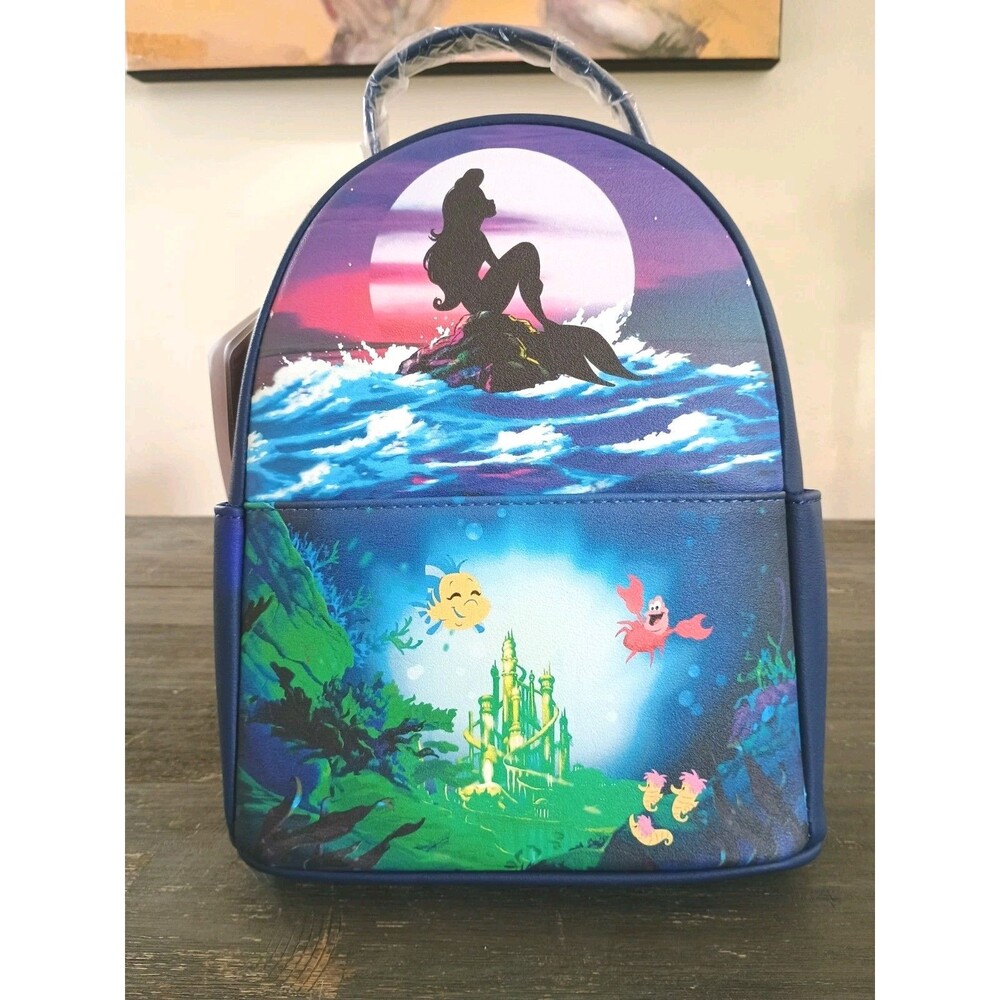 Loungefly Disney Little Mermaid Princess Ariel Silhouette Backpack New